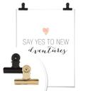 Póster Confetti & Cream - Di sí a las nuevas aventuras