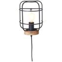 Wandleuchte Inga, braun, 29 x 19 cm, Holz Wandlampe