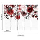 non-woven tapet Mural Roses fototapet Designwalls i hvid og rød 