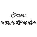 Wallsticker -  Navn + blomst