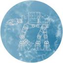 Selbstklebende Vlies Fototapete - Star Wars AT-AT - 125 x 125 cm