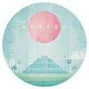 Wallsticker Kukulcán-templet i Chichén Itzá - Rivers - Rund