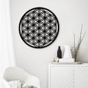 Decoración acrílica flor de la vida