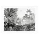 Póster Sir Edward - Paisaje con leopardos blanco y negro