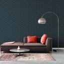 Papel pintado gráfico gris negro - papel pintado retro efecto 3D - papel pintado no tejido salón dormitorio
