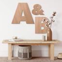 Letras de madera caoba - letras simples Futura