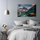 Canvasbillede, Hus bjerge Alperne