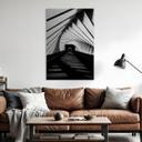 Geborsteld Alu-Dibond met goud-, zilver- & kopereffect - Architectuur tunnelperspectief - Jamal