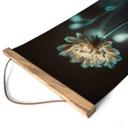 Tekstil plakat med lyst blomsterhjerte - Treechild