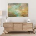 Canvasbillede Turkis-gyldent lys ved havet - Schmucker