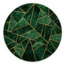 Cuadro de madera Fredriksson - Esmeralda verde oscuro - Redondo
