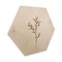 Sekskantet Billede af træ blomster illustration - Forget-me-not - Goed Blauw