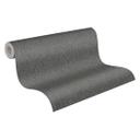 tekstureret tapet sort grå - non-woven tapet A.S. Création