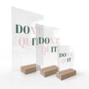 Akrylglas borddekoration Don't Quit Do it