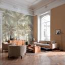 Fototapet palmer jungle udvidelig beige creme 159x280 cm Ikke-vævet tapet  