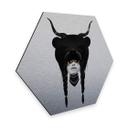 Hexagone - alu-Dibond - Effet argenté Ireland - Bear Warrior