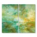 Dækplade til komfur Abstract horizon i limegrøn - Schmucker