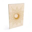 Cuadro de madera rayos de sol dorados - KsanaKalpa