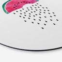 Tableau sur alu-Dibond rond Orara Studio - Pastèque et pluie