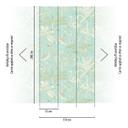 dyretapet turkis hvid - non-woven tapet insekter & dyr Livingwalls - mat og glat