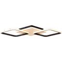 Deckenleuchte Fabiana, schwarz/braun, 62 x 62 cm,  Holz und Metall Innenleuchte
