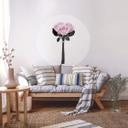 Sticker mural Kubistika - Roses sauvages - Rond