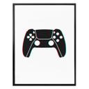 Plakat - Gaming Controller - Glitch Effekt