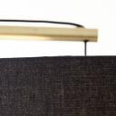 Bogenstandleuchte Alisa, gold, 192,5 x 160 cm, Textil Lampe