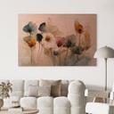 Geborsteld Alu-Dibond met goud-, zilver- & kopereffect - Boeket droogbloemen - Treechild