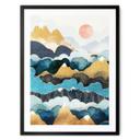Póster pico de montaña por encima de las nubes - SpaceFrog Designs