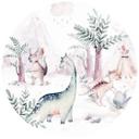 Fototapet - Rundt Kvilis - Dinos verden - vliesetapet/selvklæbende non-woven tapet
