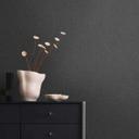 Papel pintado tejido-no tejido textura denim gris oscuro - Papel pintado liso elegante para interiores modernos