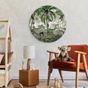 Tableau sur alu-Dibond rond Kikki Belle - Objets Cachés Jungle