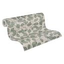 Elegant non-woven tapet - slående Mønster i stengrå & naturlig tone
