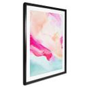Póster Pinceladas Rosa y Turquesa - Haniff