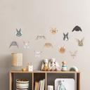 Wallsticker Kaniner med briller - Melin (12 stk.)