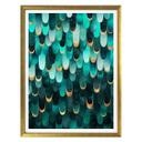 Frederiksson Plakat - Turquoise Feathers