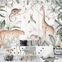 Papel pintado Animales de la jungla - Papel pintado Guardería - Kvilis
