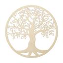 Decoración en madera álamo - árbol de la vida