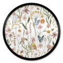 Póster Pradera de primavera con mariposas - Diseños ONU - Redondo