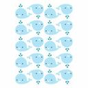 Sticker mural - Set bébé baleine