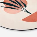 Tableau sur alu-Dibond rond Plante abstraite - Kubistika - Copenhague
