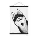 Póster de tela Husky siberiano - retrato de perro - Korenkova