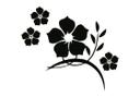 Sticker mural - Judas fleurs de jade