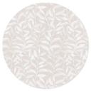 Wandtattoo Zarte Aquarell-Blätter - Soft Beige - Bloomery Decor - Rund