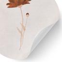 Wallsticker Vildblomst abstrakt - Goed Blauw - Rund