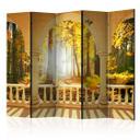 Screen room divider - Drøm om en efterårsskov, 3-delt