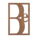 Cuadro decorativo de caoba - Be special