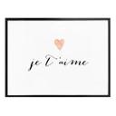 Póster Confetti & Cream - Je t'aime