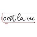 MDF - Trædekoration - C'est la vie